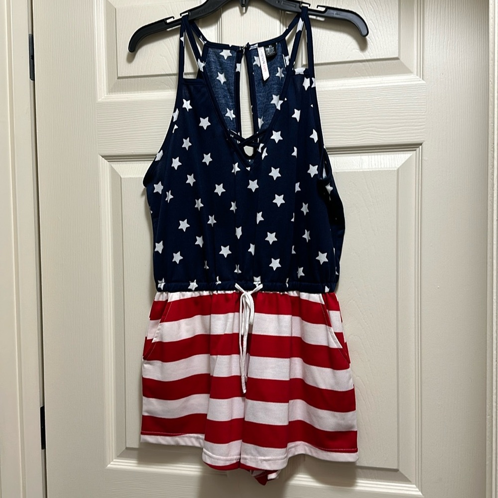 American Flag Romper
